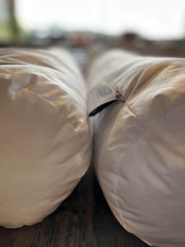 traversin personnalisable en laine de mouton